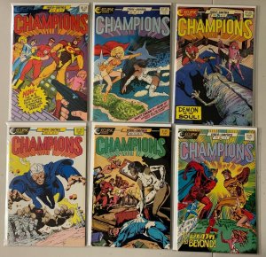 Champions set #1-6 Eclipse (8.0 VF) (1986 to 1987)