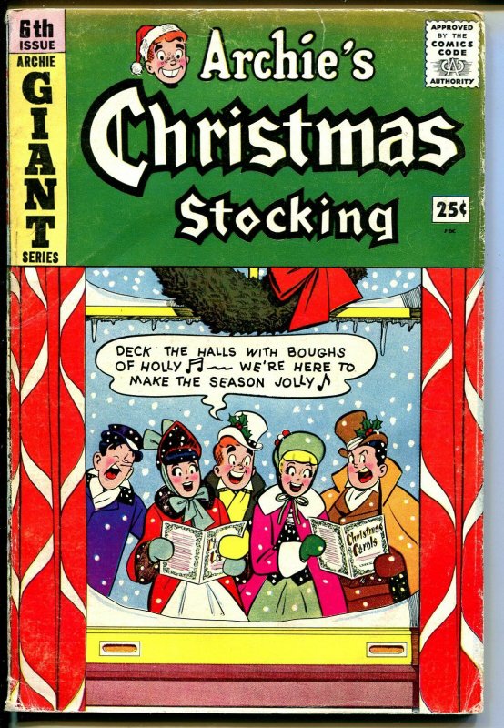 Archie's Giant Series #6 1959-Christmas caroling-Santa-Veronica-Betty-VG+