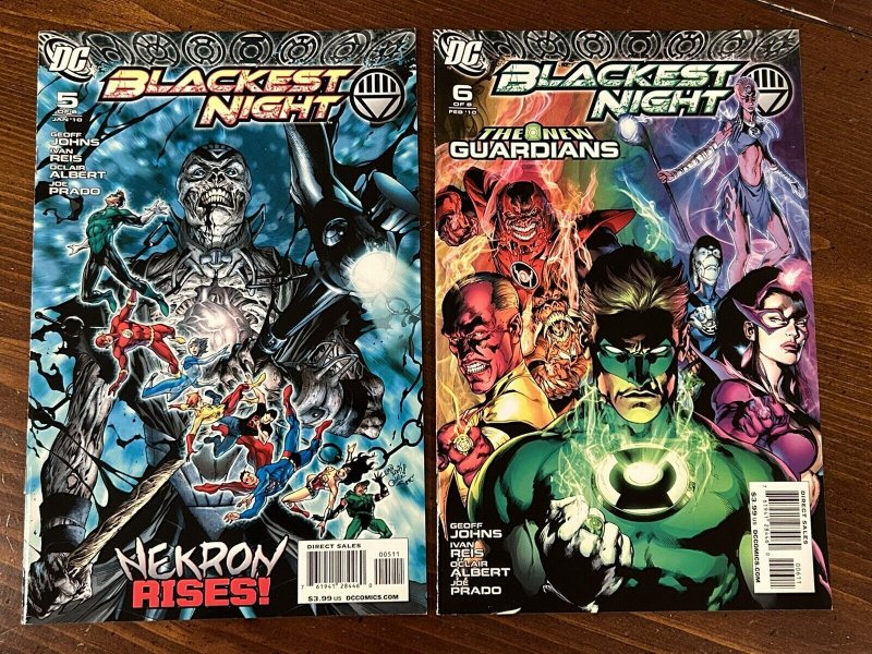 Blackest Night #1-8 Complete Series - Geoff Johns / Ivan Reis 2009 DC Comics