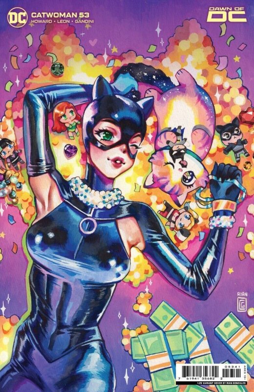 CATWOMAN #53 COVER D 1:25 RIAN GONZALES CARD STOCK VARIANT (NEAR MINT)