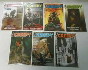 Creepy comic lot 7 different from #2-9 avg 8.5 VF+ (2009-12 Dark Horse)