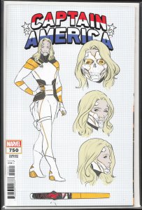 Captain America  #750 1:10 Carmen Carnero Design Cover (2023) Captain America