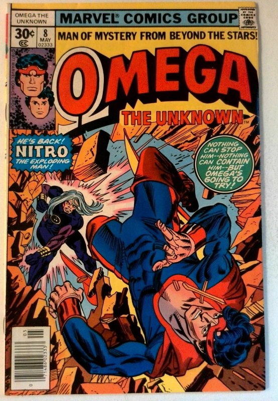 Omega the Unknown #8 Marvel 1977 VF Bronze Age Comic Book 1st Print