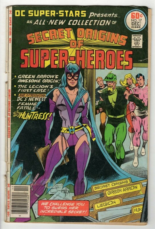 DC Super Stars #17 ORIGINAL Vintage 1977 DC Comics Batman 1st Huntress