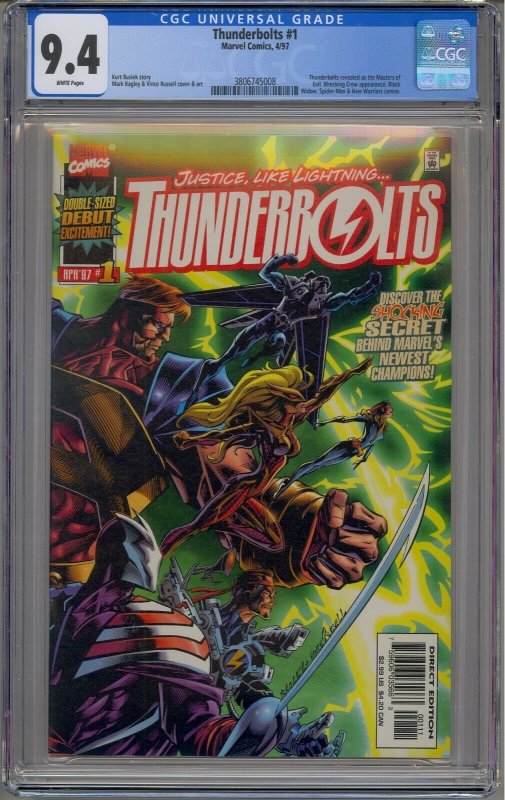 THUNDERBOLTS #1 CGC 9.4 