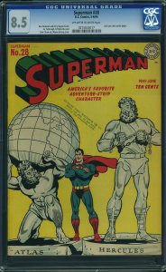 Superman #28 (1944) CGC 8.5 VF+