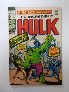 The Incredible Hulk Annual #3 (1971) VG condition 1 spine split