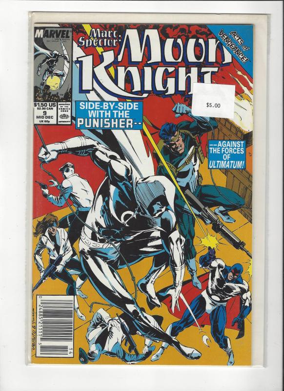 Marc Spector: Moon Knight #9 Punisher App. NM