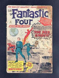 Fantastic Four #13 (1963) 1st App of the Watcher & 1st App of the Red Ghost
