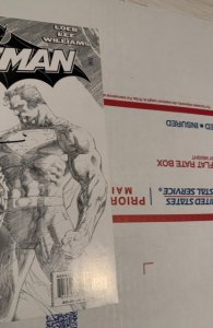 Batman #612 Second Print Cover (2003)Jim lee sketch signed by LEe