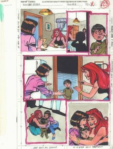 Spectacular Spider-Man #218 p.23 Color Guide Art MJ & Her Sister by John Kalisz