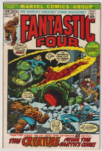 Fantastic Four #126 (Sep 1972, Marvel), FN (6.0), Origin Retold, Cover Swipe #1