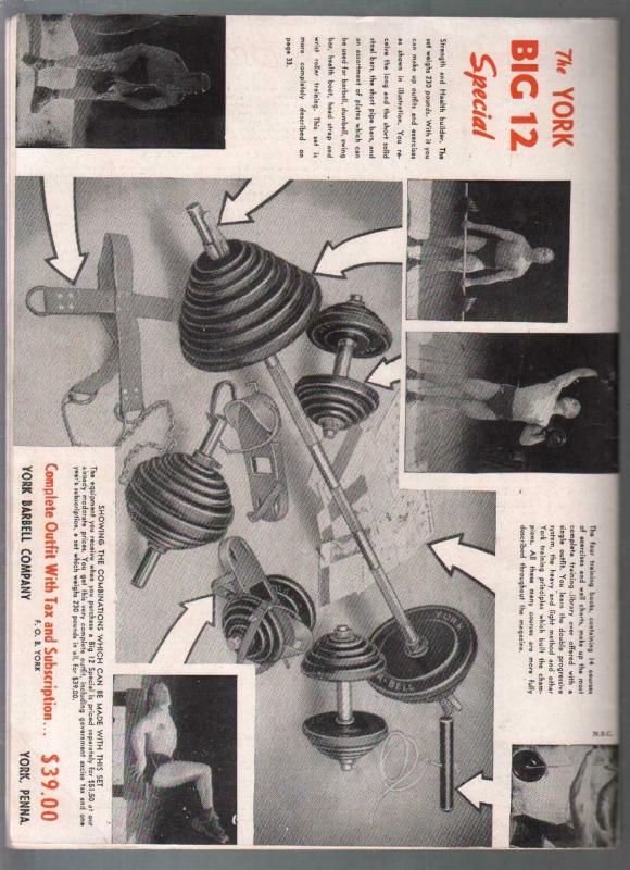 Strength and Health 4/1946--male & female body builders photos-FN