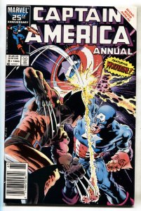 CAPTAIN AMERICA ANNUAL #8--1st TESS-ONE--Marvel--comic book --newsstand