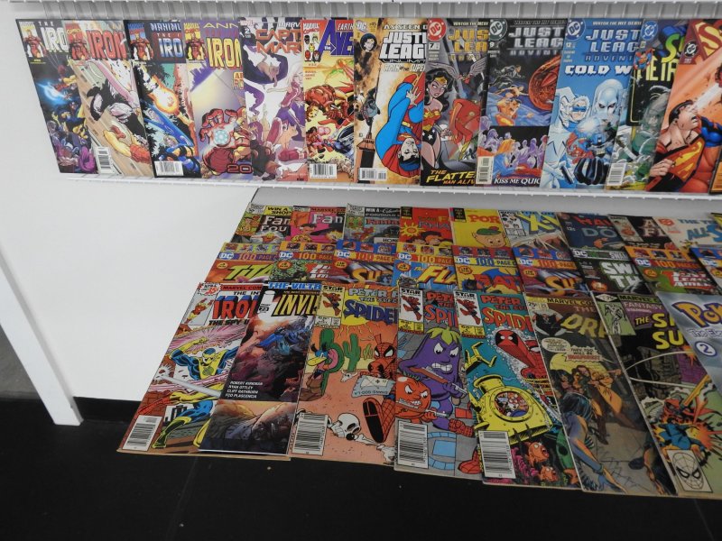 Huge Lot of 170+ Comics W/ Justice League, Iron Man, Dazzler! Avg. FN+ Condition