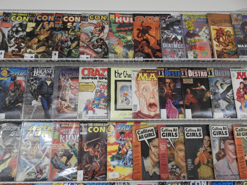 Huge Lot 110 Magazines W/ Conan, Mad, Calling All Girls, +More! Avg VG/FN Cond!