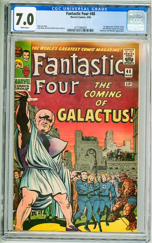 Fantastic Four #48 (1966) CGC 7.0! 1st App of Silver Surfer and Cameo Galactus!