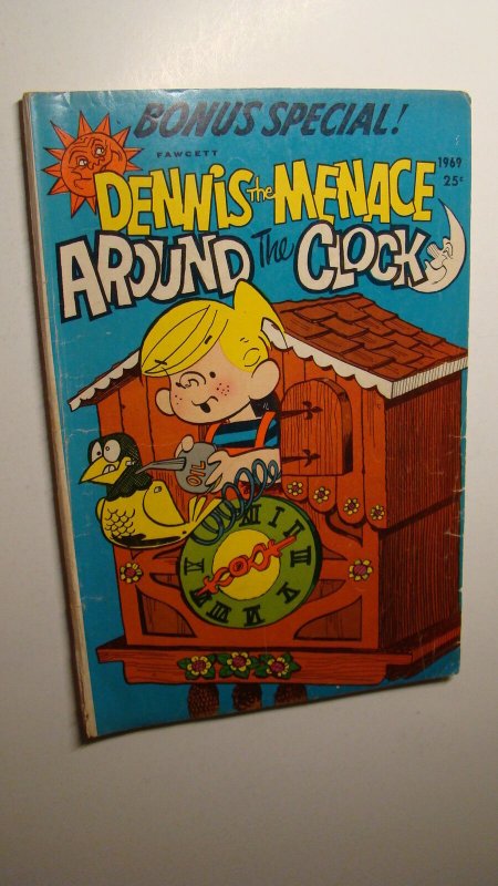 DENNIS THE MENACE AROUND THE CLOCK 1969 HANK KETCHAM 