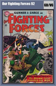 Our Fighting Forces 92 (1965) GD/VG Silver Age DC War Comics