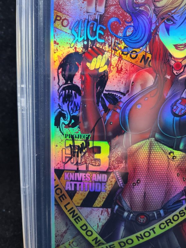 Hardlee Thinn #nn- Signed Marat Mychaels+ Jamie Tyndall/ Chrome - CBCS 9.8 -2017