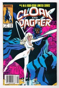 Cloak and Dagger #1 (1983)  Canadian Price Variant CPV and NEWSSTAND COPY   RARE