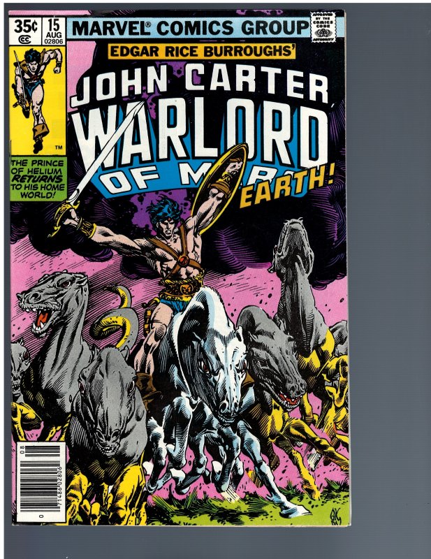 John Carter Warlord of Mars #15 (1978)