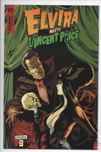 ELVIRA MEETS VINCENT PRICE #1 A, Mistress of the Dark, NM, Acosta, Dynamite 2021