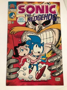 SONIC THE HEDGEHOG 1 (1993 MINI) FINE-VERY FINE Scott Shaw all over Sonic