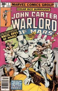 John Carter, Warlord of Mars #2 VG; Marvel | low grade comic - save on shipping