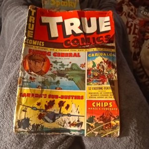 True Comics #36, Golden Age Parents Magazine 1944 World War 2 Era Pre-code Hero