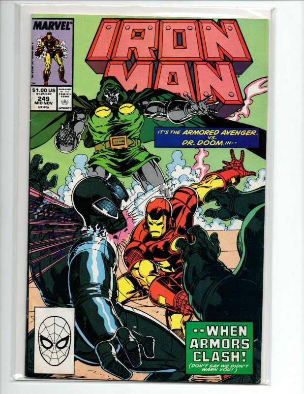 Iron Man 2PC #248-249 - NS/DE - Dr. Doom App (VF/NM) 1989