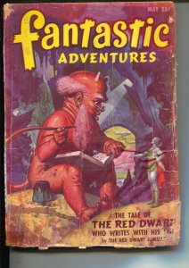 PULP:  Fantastic Adventures-Pulp-5/1947-Red Dwarf-Ray Bradbury