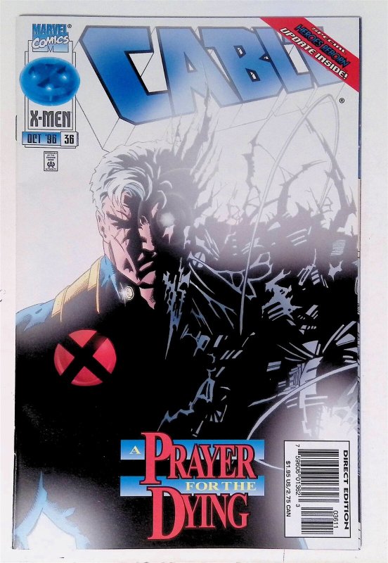 Cable #36 with Overpower card Iron Man (Oct 1996, Marvel) VF