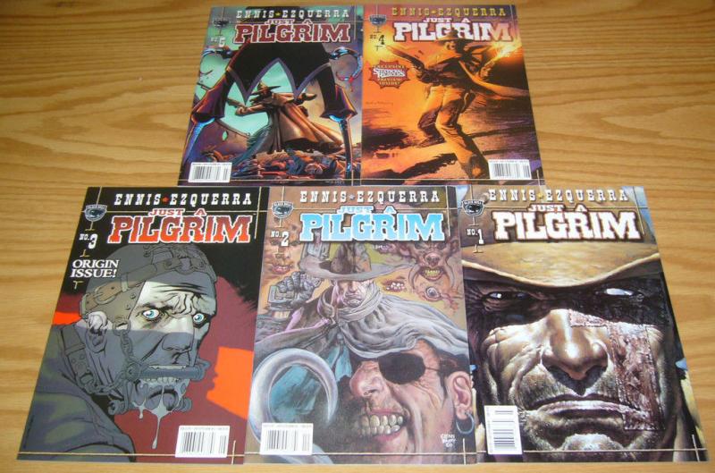 Just A Pilgrim #1-5 VF/NM complete series GARTH ENNIS black bull comics set lot