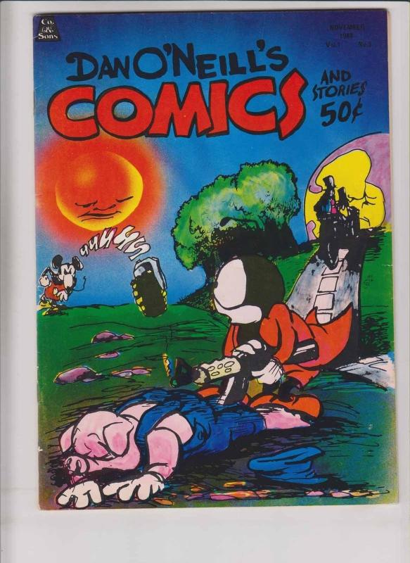 Dan O'Neill's Comics and Stories vol. 1 #3D FN (1st) print - mickey mouse?!