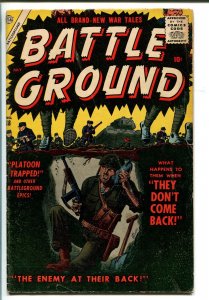 BATTLEGROUND #18 1957-ATLAS-WWI-KOREAN WAR-JOE MANEELY-AL WILLIAMSON-vg