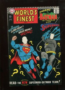 WORLD'S FINEST #167 (7.0) THE NEW SUPERMAN BATMAN