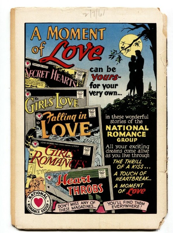 FALLING IN LOVE #42 1961-DC ROMANCE COMICS-SHIP TRAVEL