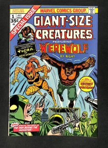 Giant-Size Creatures #1 1st Tigra Featuring Werewolf by Night!