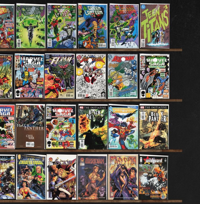 Huge Lot 140+ Comics with Black Panther, Slingers, Justice League & More!