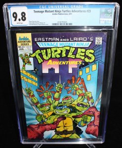 Teenage Mutant Ninja Turtles Adventures #23 (CGC 9.8) White Pages - 1991