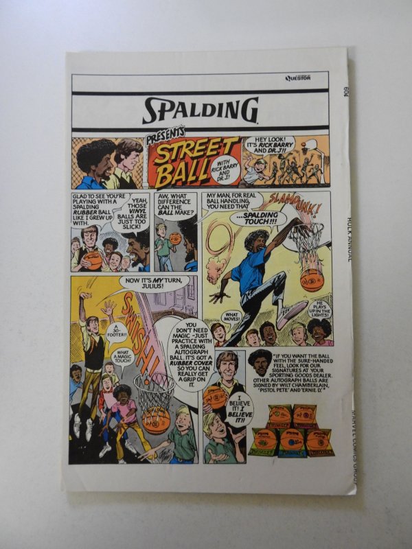 The Incredible Hulk Annual #6 (1977) FN+ condition