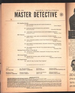 Master Detective 4/1972-Woman at gunpoint cover-Terror-Exploitation-scandals-...