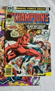 Champions #3 through 17, LOT price 1975 - 1977 Ghost Rider Black Widow Hercules!