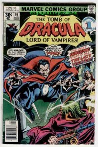 TOMB of DRACULA #59, VG/FN, Vampire Undead, Wolfman,1972, more TOD in store