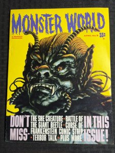 1965 MONSTER WORLD Magazine #3 FN+ 6.5 Curse of Frankenstein / She Creature