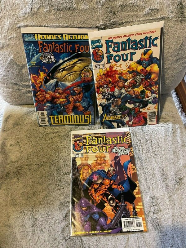 Lot of 3 Books #4, 16, & 17 Fantastic Four 1999 Marvel Comics 