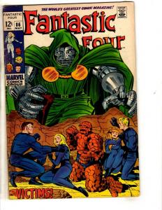 Fantastic Four # 86 FN Marvel Comic Book Thing Dr. Doom Human Torch J313