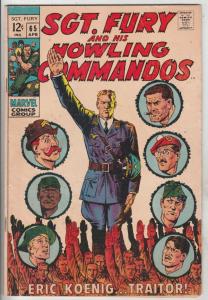 Sgt. Fury and His Howling Commandos #65 (Apr-69) FN Mid-Grade Sgt. Fury, Howl...