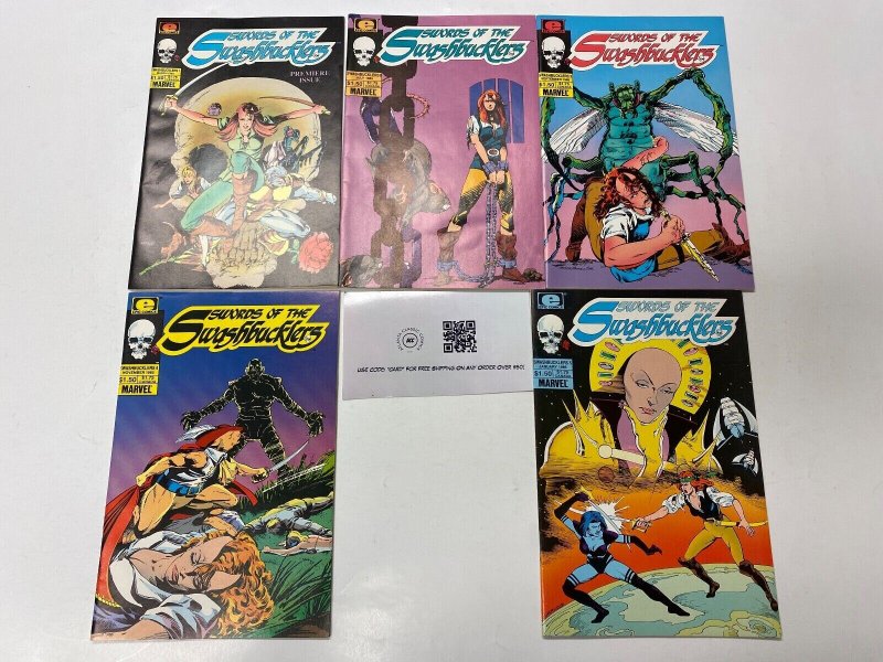 5 Swords of the Swashbucklers EPIC comic book #1 2 3 4 5 31 KM10
